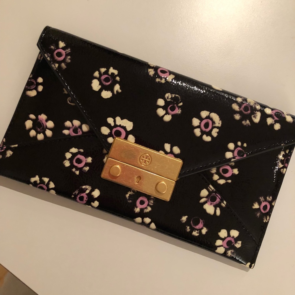 Authentic Tory Burch black patent leather